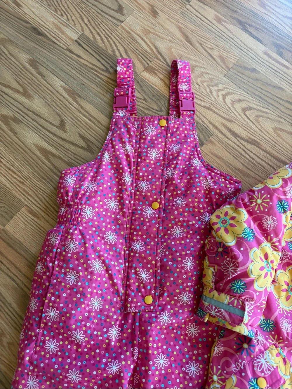 Hanna Andersson size 130 (US 8) snow bibs and jacket